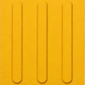 PISO TÁTIL DIRECIONAL AMARELO