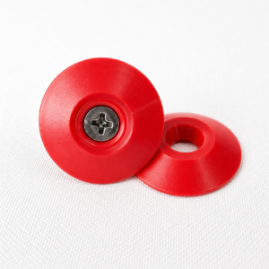 ELEMENTO TÁTIL ALERTA VERMELHO PARAFUSADO