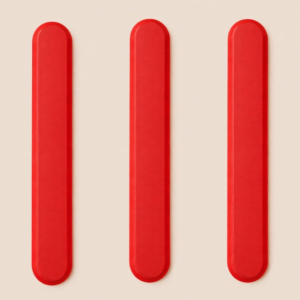 ELEMENTO TÁTIL DIRECIONAL VERMELHO ADESIVADO