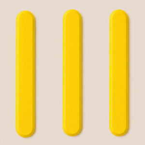 ELEMENTO TÁTIL DIRECIONAL AMARELO ADESIVADO