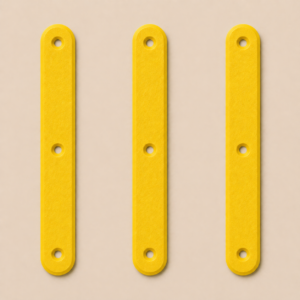 ELEMENTO TÁTIL DIRECIONAL AMARELO PARAFUSADO