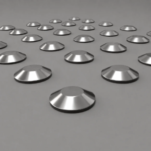 ELEMENTO TÁTIL ALERTA INOX LISO ADESIVADO
